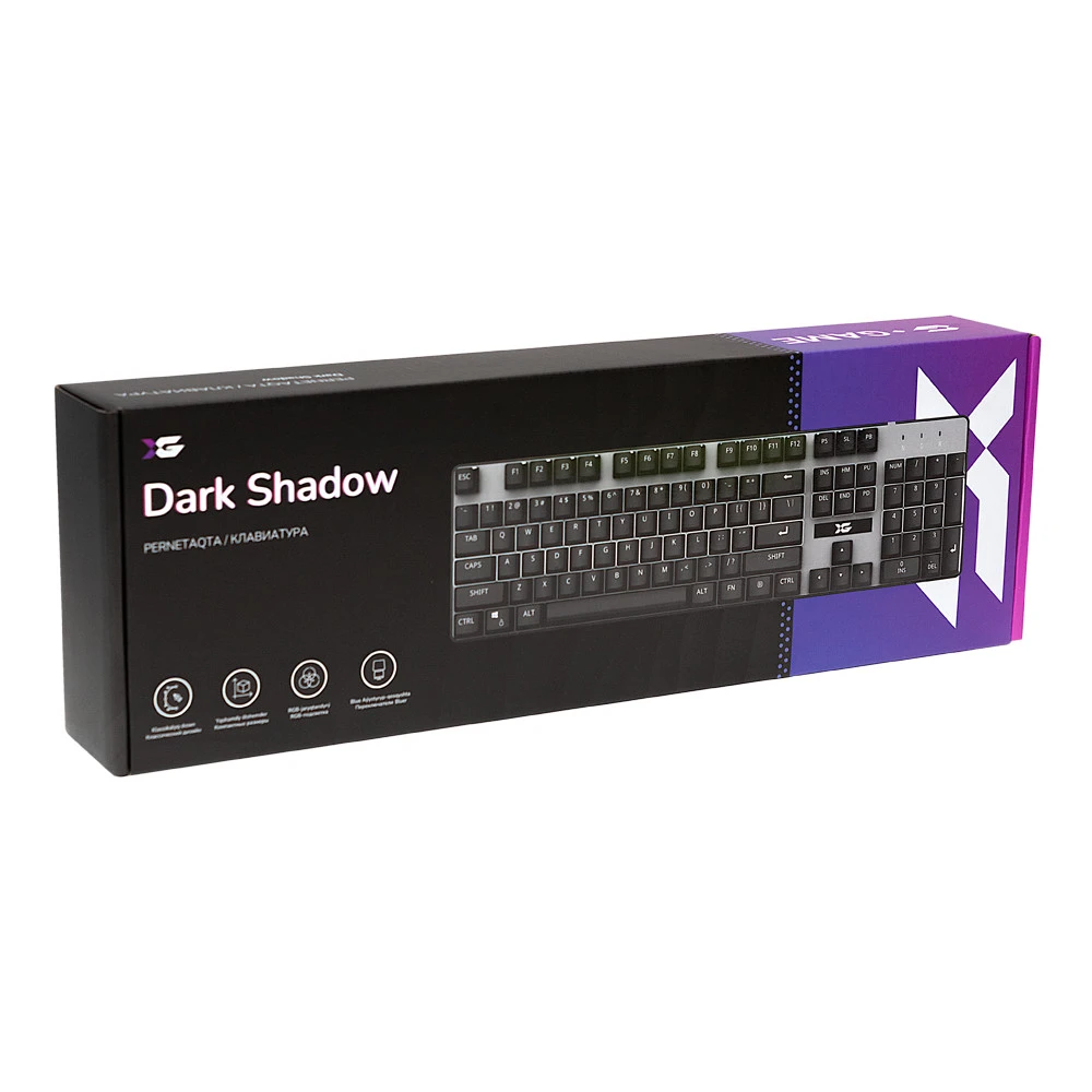 Клавиатура X-Game Dark Shadow 6901609224009 Проводная, USB