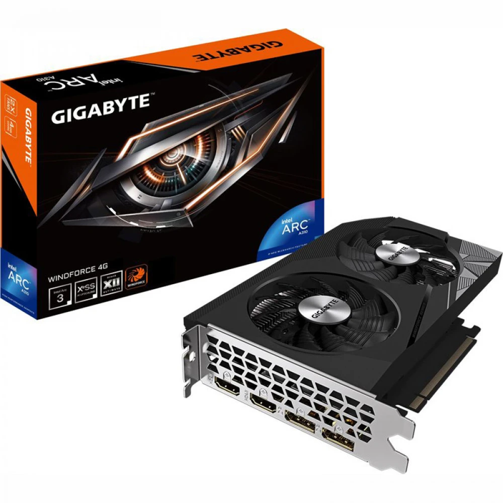 Видеокарта Gigabyte Intel Arc A310 GV-IA310WF2-4G 4 ГБ