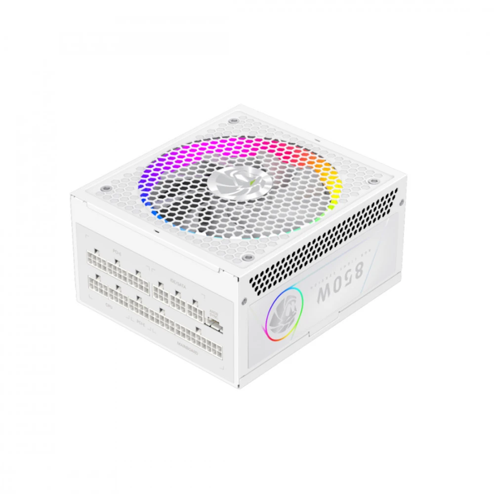 Блок питания GameMax RGB 850G WH 2141-0850B0021 850 Вт, 80+ Gold