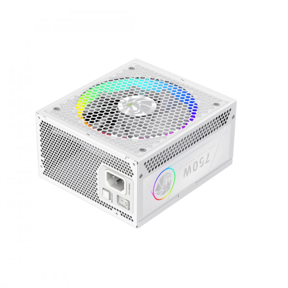 Блок питания GameMax RGB 750G WH 2141-0750B0012 750 Вт, 80+ Gold