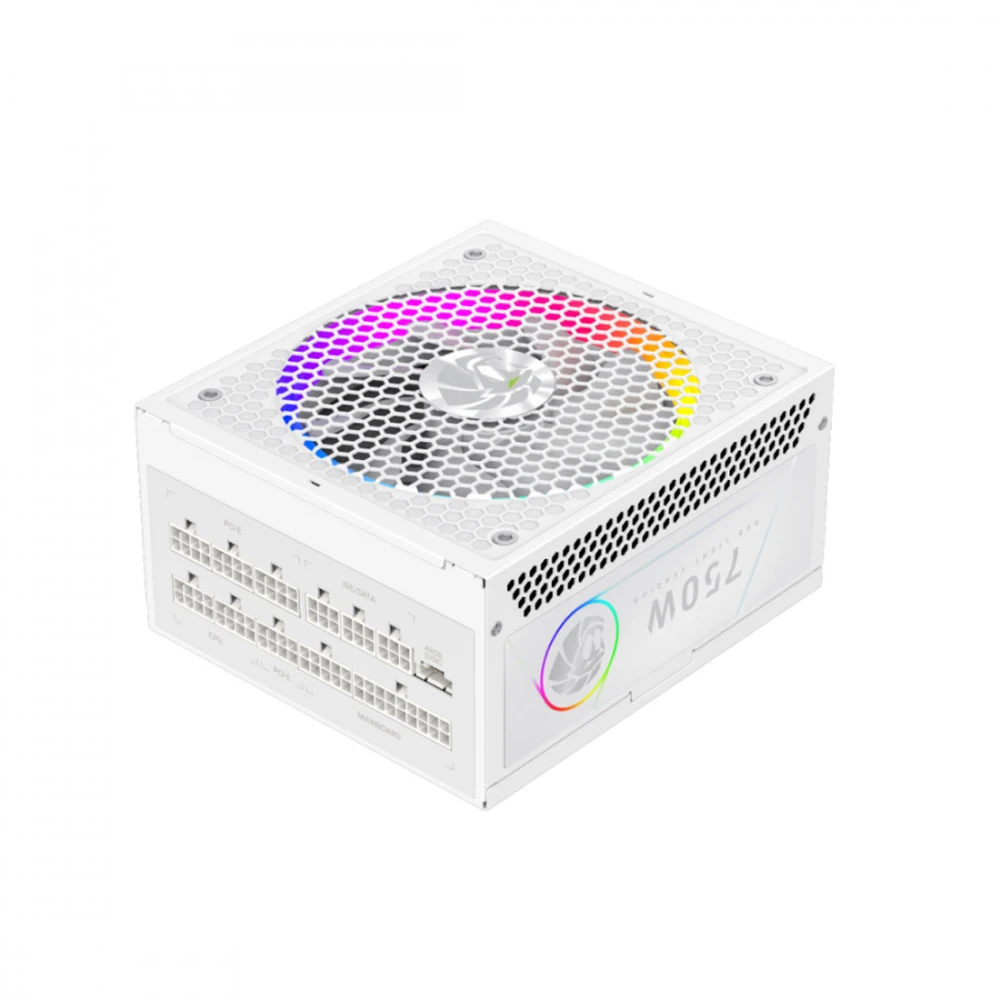 Блок питания GameMax RGB 750G WH 2141-0750B0012 750 Вт, 80+ Gold