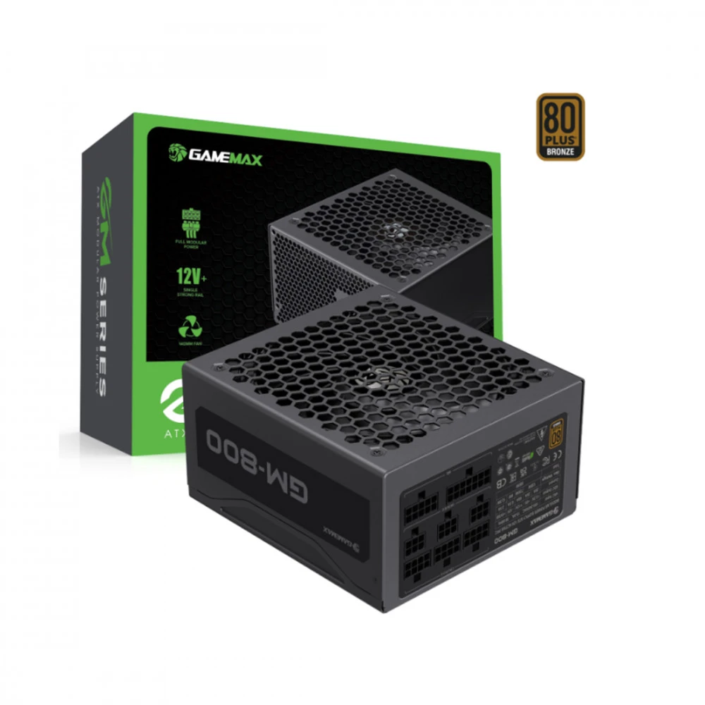 Блок питания GameMax GM-800 Bronze 2140-0800B0012 800 Вт, 80+ Bronze