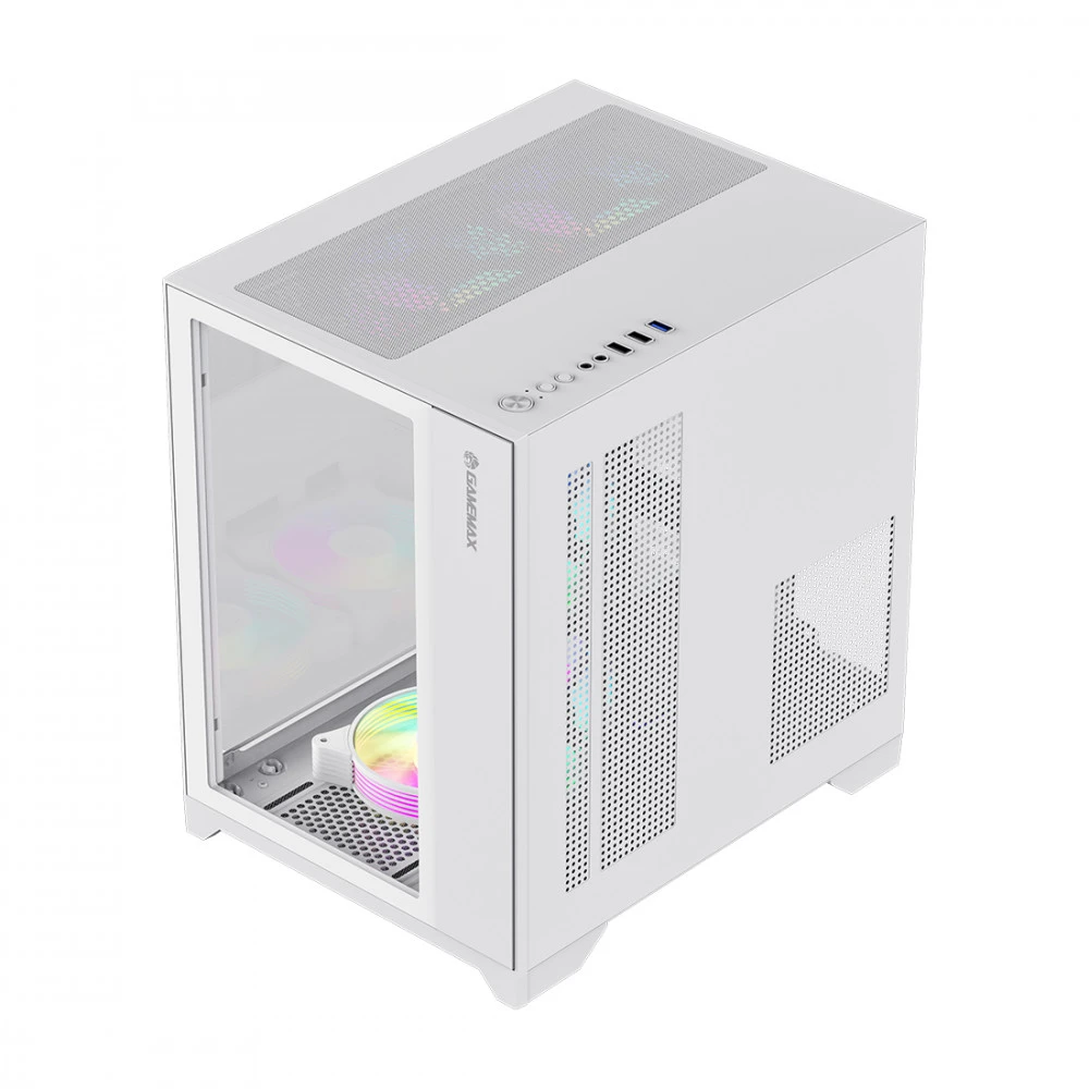 Корпус GameMax Infinity Mini 7 ARGB Fans + Controller White 9101-0000R00190 Mini-Tower