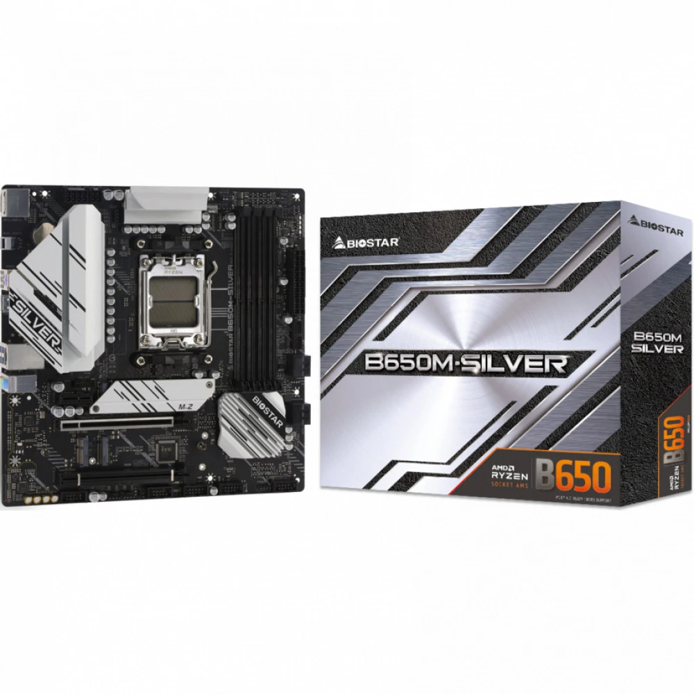 Материнская плата BIOSTAR B650M-SILVER Micro-ATX, AMD AM5