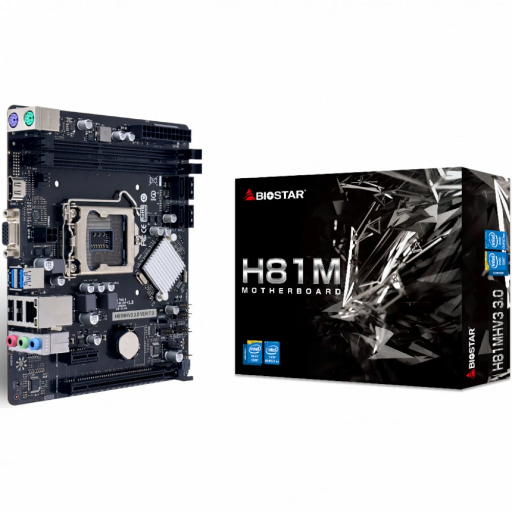 Материнская плата BIOSTAR H81MHV3 3.0 Micro-ATX, LGA 1150