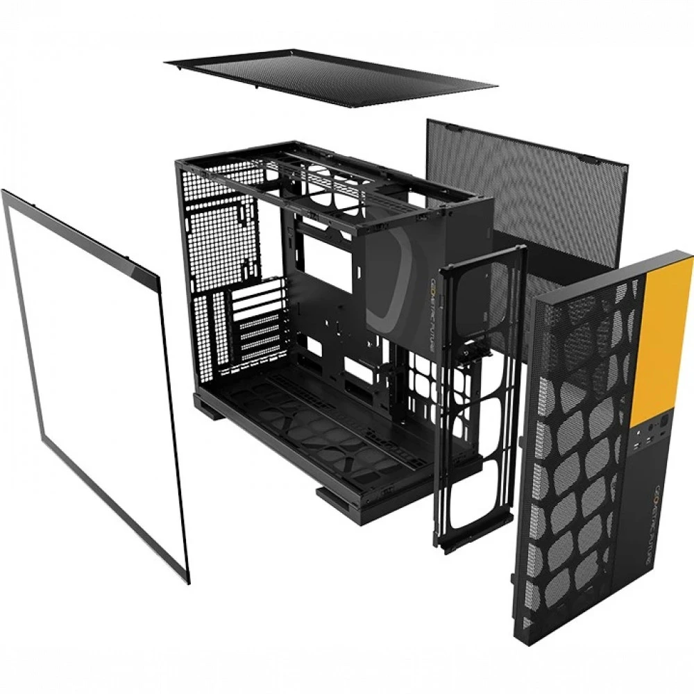 Корпус Geometric Future Model 5 Vent Black/Yellow 1AM5VTBY00100 Mid-Tower