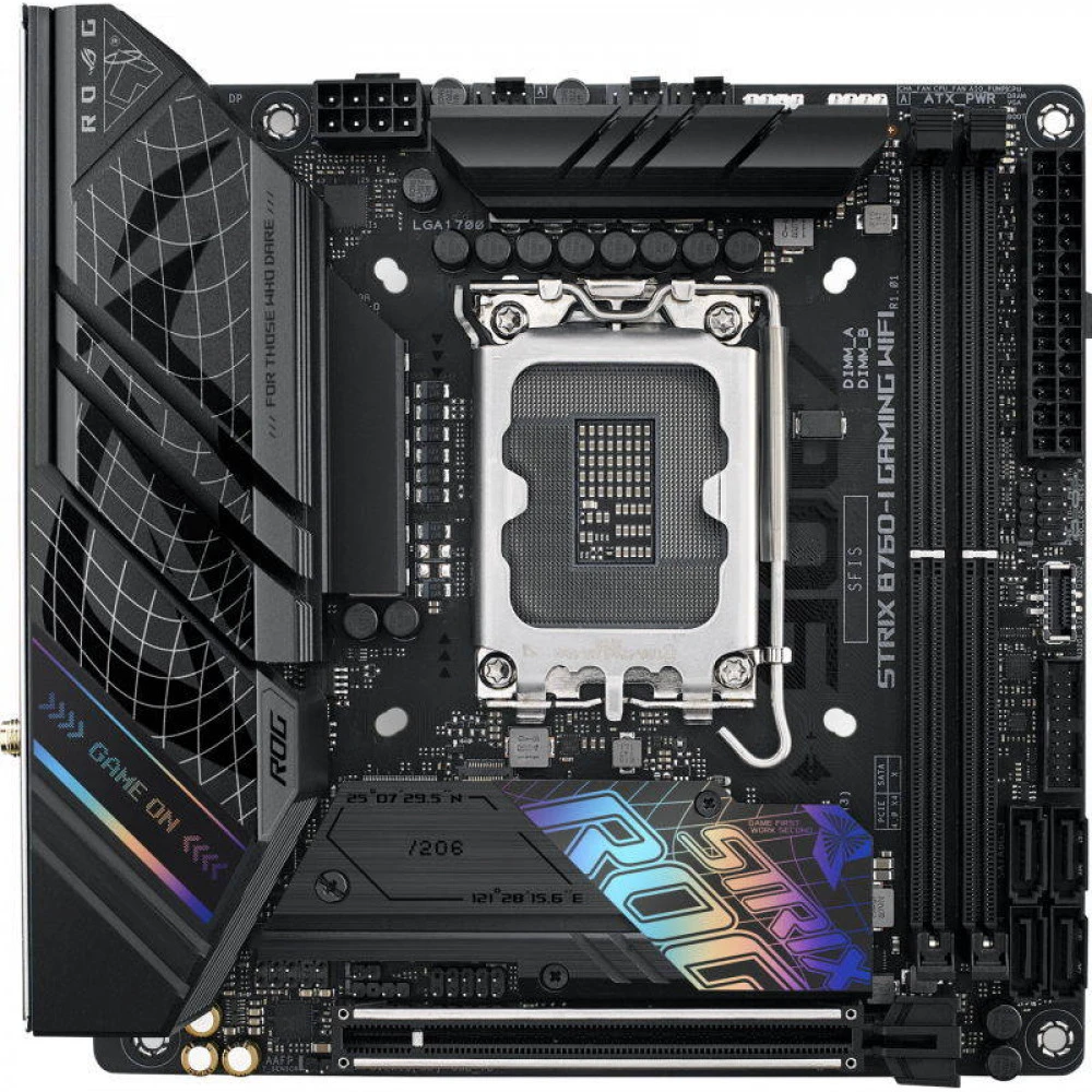 Материнская плата Asus ROG STRIX B760-I GAMING WIFI 90MB1D90-M0EAY0 Mini-ITX, LGA 1700