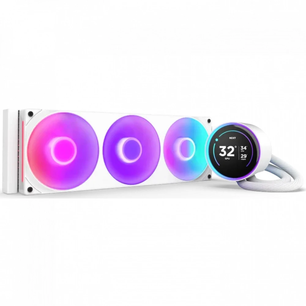 Система охлаждения NZXT Kraken Elite 420 White RL-KR42E-W2 Для процессора