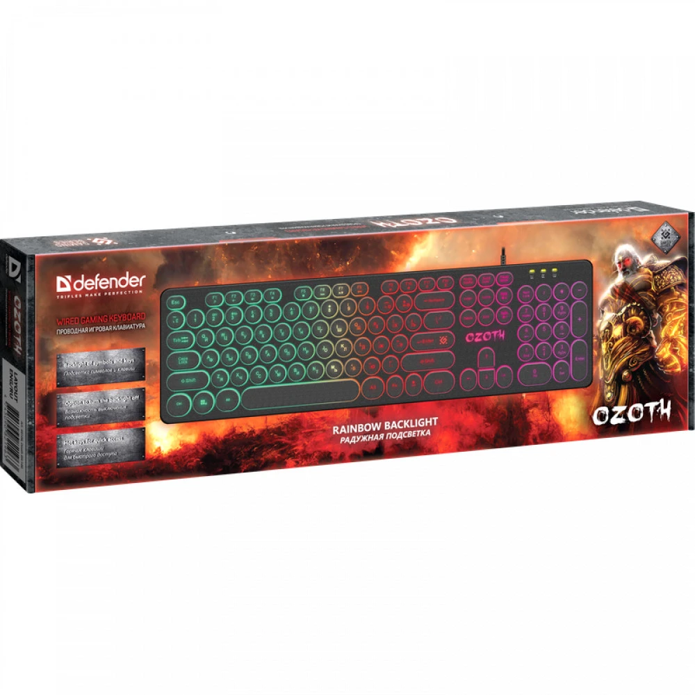 Клавиатура Defender Ozoth GK-106 Black 45106 Проводная, USB