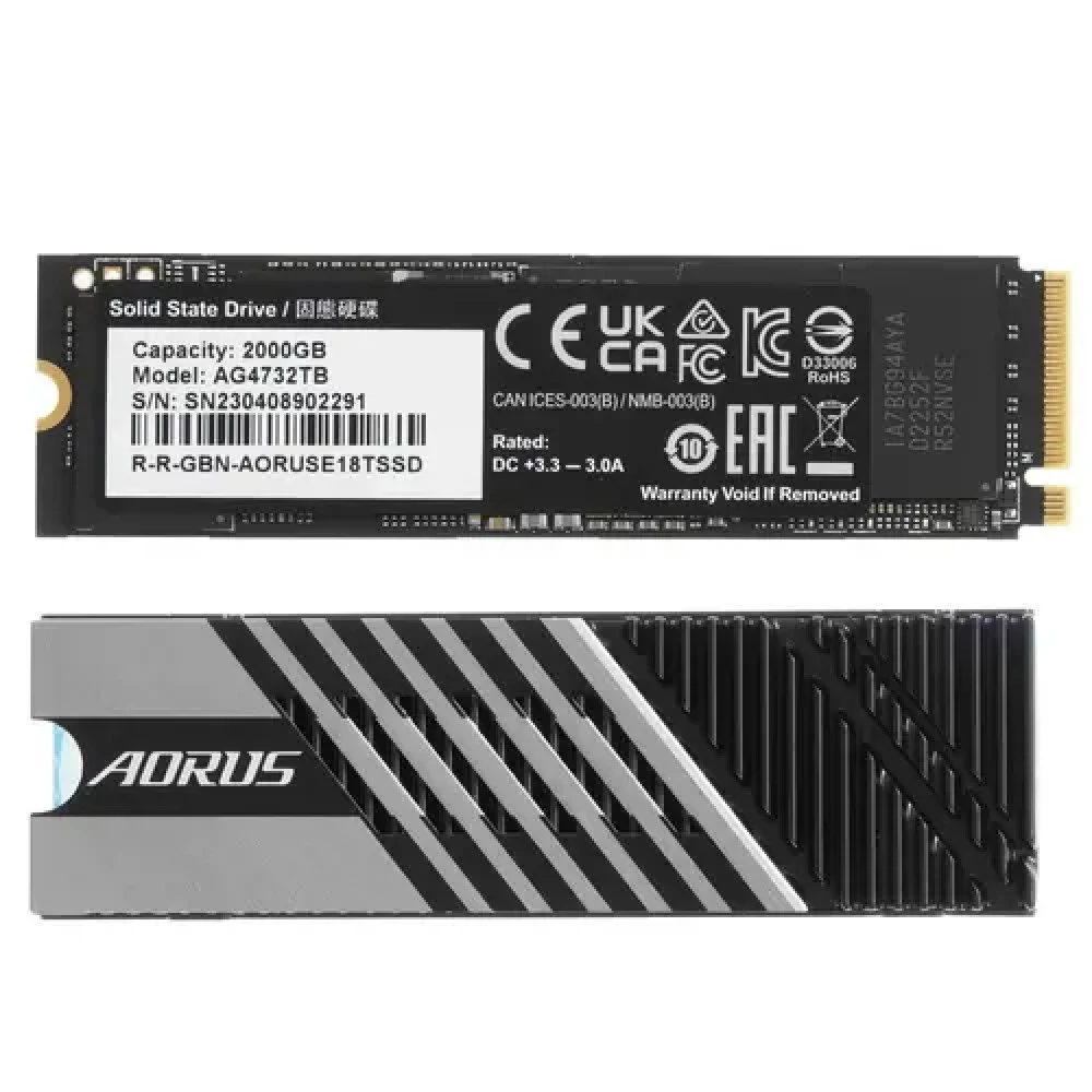 Жесткий диск Gigabyte AG4732TB AORUS SSD (твердотельные), 2 ТБ, M.2, PCIe