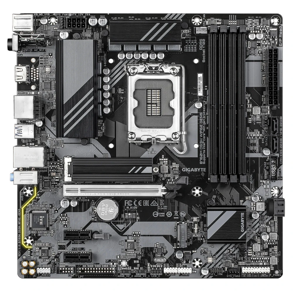 Материнская плата Gigabyte B760M DS3H WF6E GEN5 1.0 Micro-ATX, LGA 1700