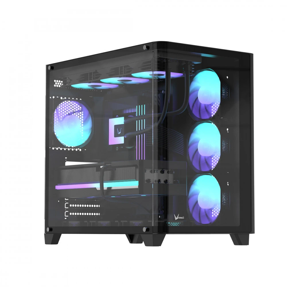 Корпус Formula Crystal U2 Floe Black Mid-Tower