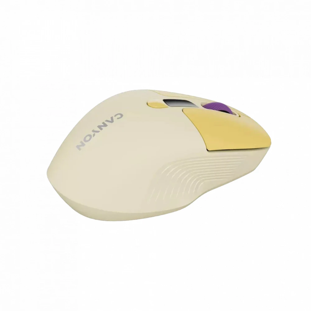 Мышь Canyon MW-26 LCD Silent Dual Mode Wireless Yellow CNS-CMSW26Y Бюджетные, Беспроводная