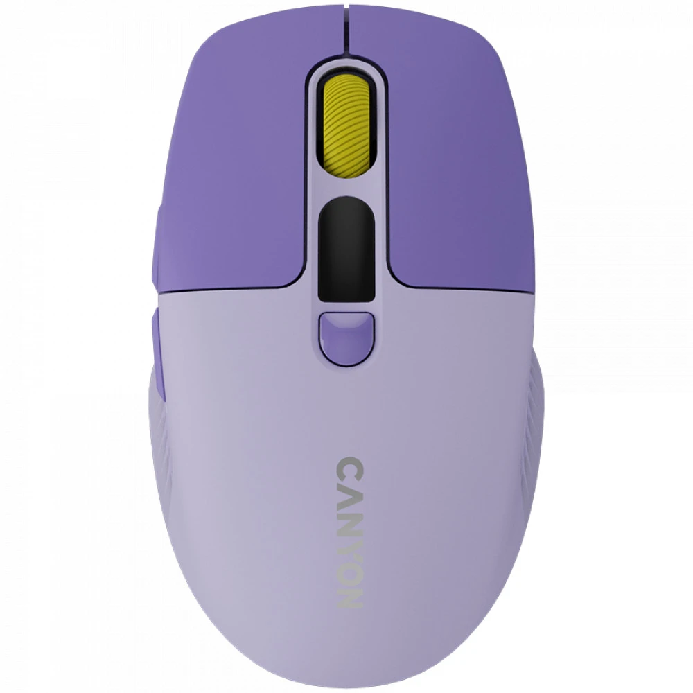 Мышь Canyon MW-26 LCD Silent Dual Mode Wireless Violet CNS-CMSW26V Бюджетные, Беспроводная