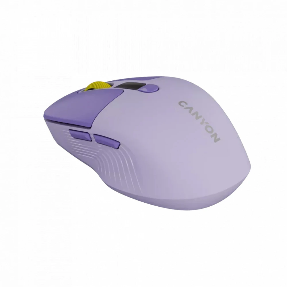 Мышь Canyon MW-26 LCD Silent Dual Mode Wireless Violet CNS-CMSW26V Бюджетные, Беспроводная
