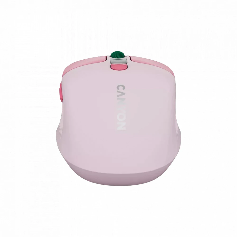 Мышь Canyon MW-26 LCD Silent Dual Mode Wireless Pink CNS-CMSW26P Бюджетные, Беспроводная