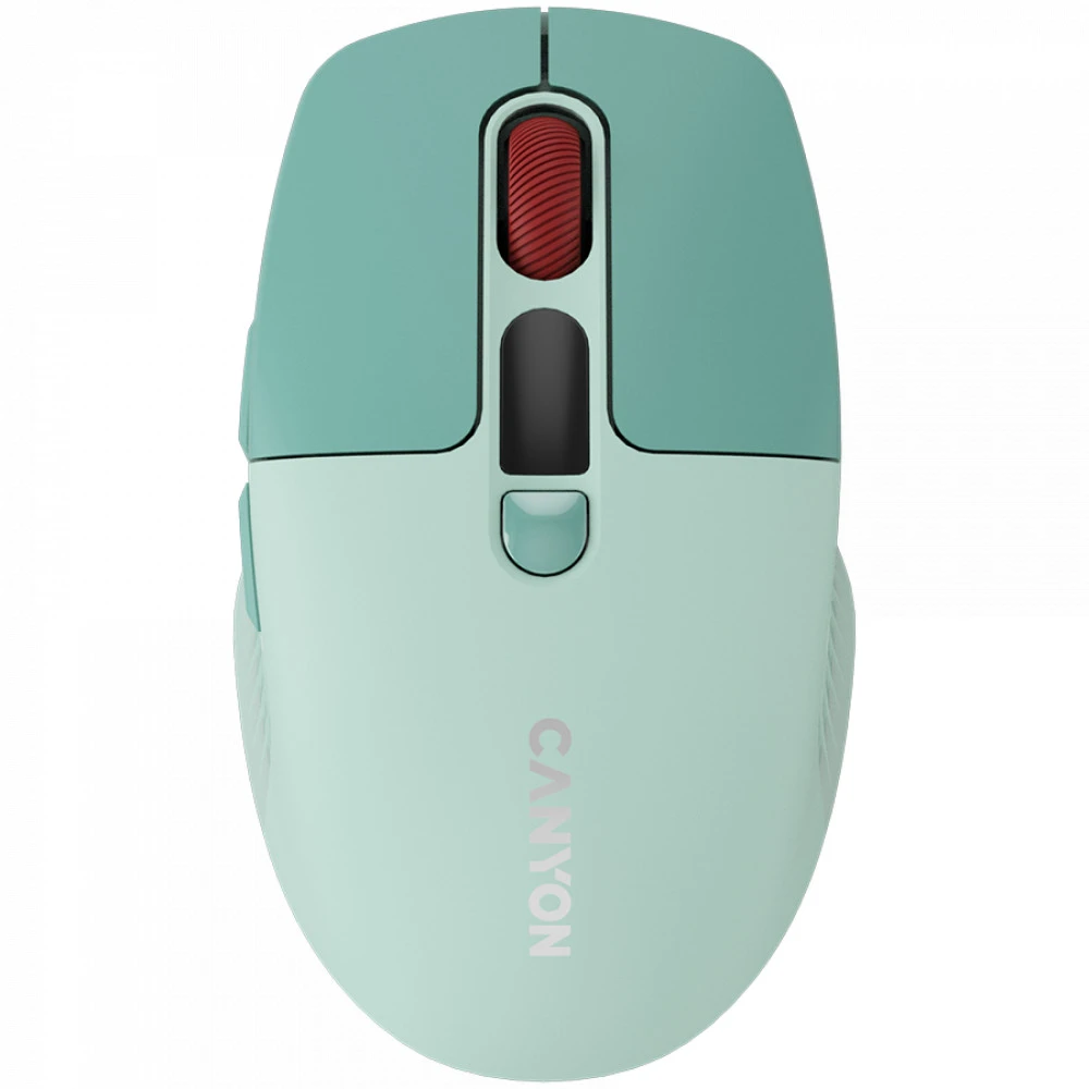 Мышь Canyon MW-26 LCD Silent Dual Mode Wireless Green CNS-CMSW26GR Бюджетные, Беспроводная