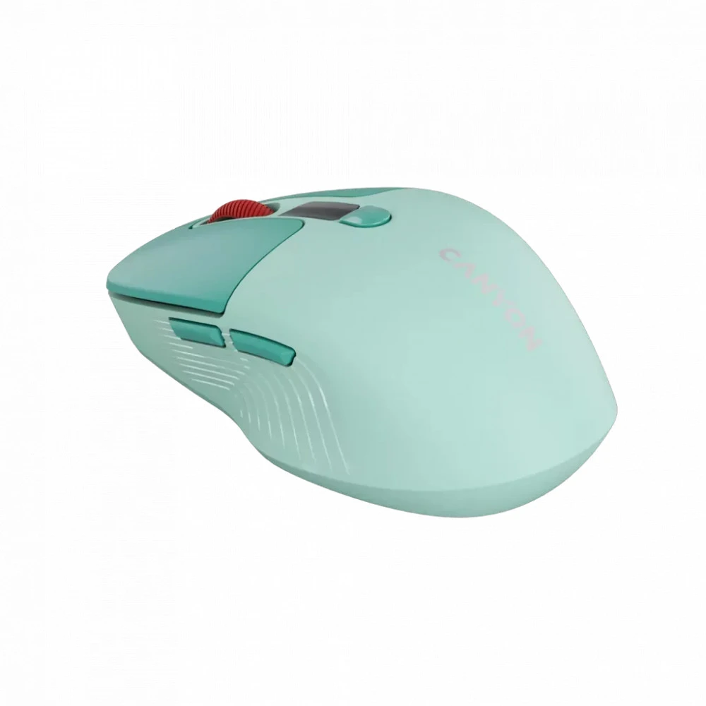 Мышь Canyon MW-26 LCD Silent Dual Mode Wireless Green CNS-CMSW26GR Бюджетные, Беспроводная