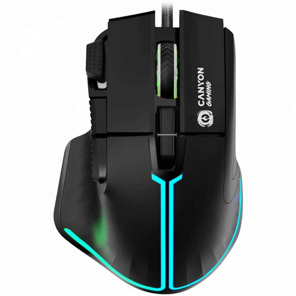 Мышь Canyon Fortnax GM-636 RGB 9buttons Wired Black CND-SGM636B Игровые, Проводная