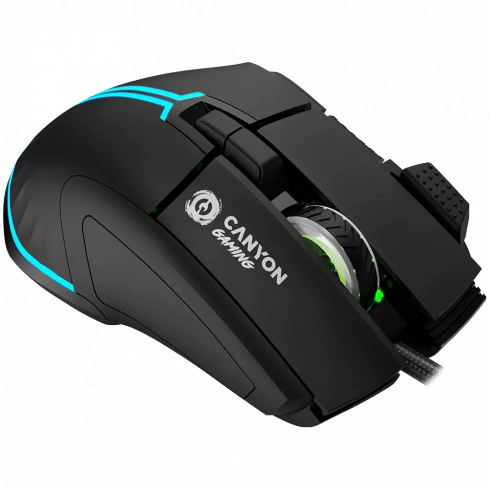 Мышь Canyon Fortnax GM-636 RGB 9buttons Wired Black CND-SGM636B Игровые, Проводная