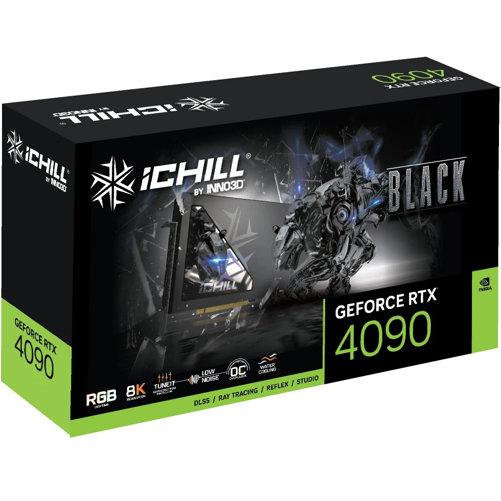 Видеокарта Inno3D GeForce RTX4090 ICHILL BLACK C4090B-246XX-18330005 24 ГБ