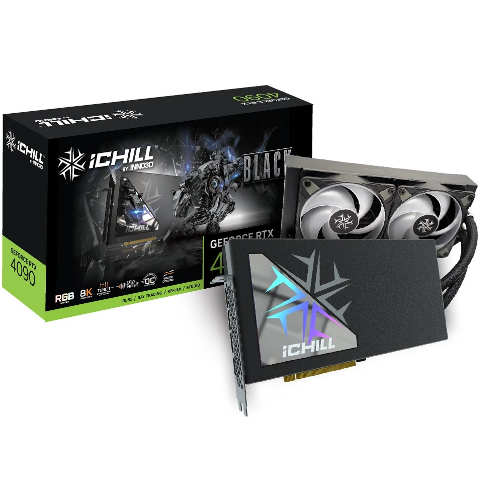Видеокарта Inno3D GeForce RTX4090 ICHILL BLACK C4090B-246XX-18330005 24 ГБ