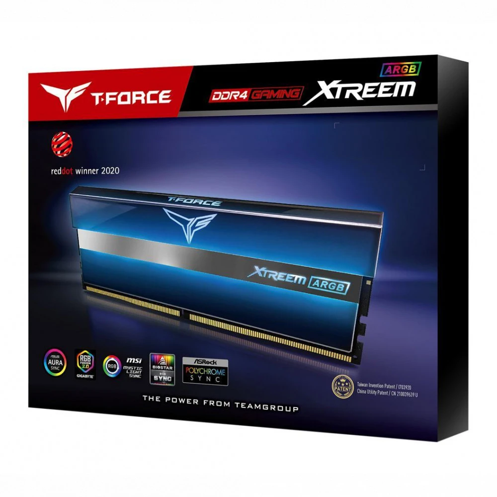 ОЗУ Team Group XTREEM ARGB TF10D416G4533HC18LDC01 DIMM, DDR4, 16 Гб (2 х 8 Гб), 4533 МГц