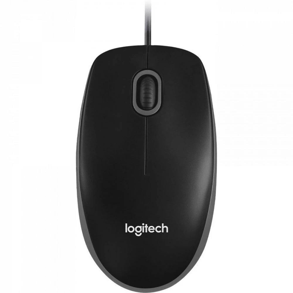 Мышь Logitech B100 910-006605 Бюджетные, Проводная