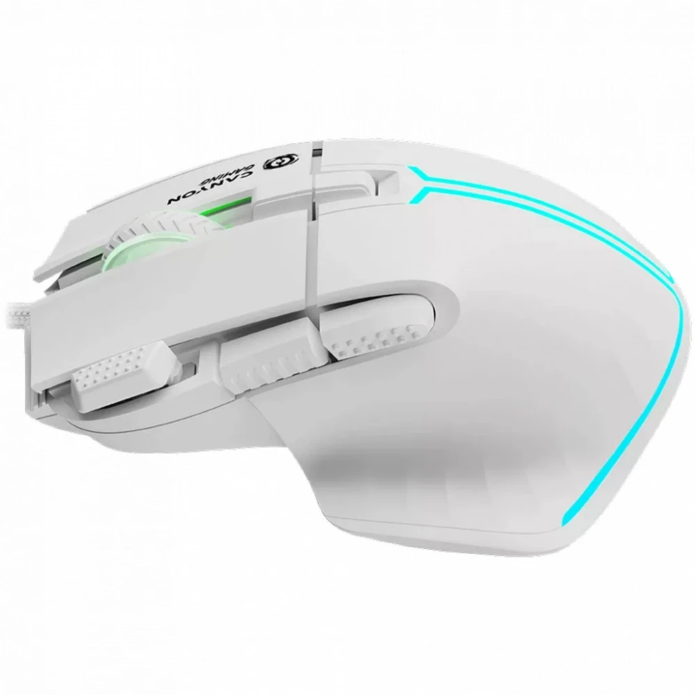 Мышь Canyon Fortnax GM-636 RGB 9buttons Wired White CND-SGM636W Игровые, Проводная