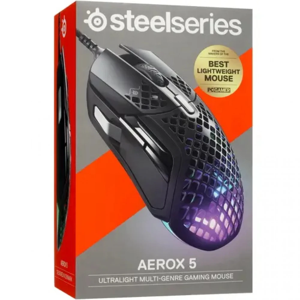 Мышь SteelSeries Aerox 5 62401 Игровые, Проводная
