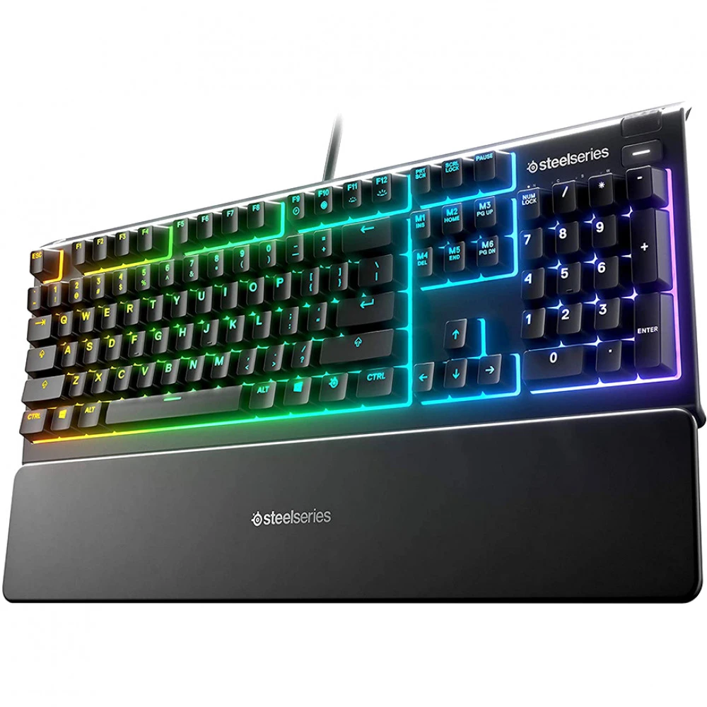 Клавиатура SteelSeries Apex 3 US 64795 Проводная, USB