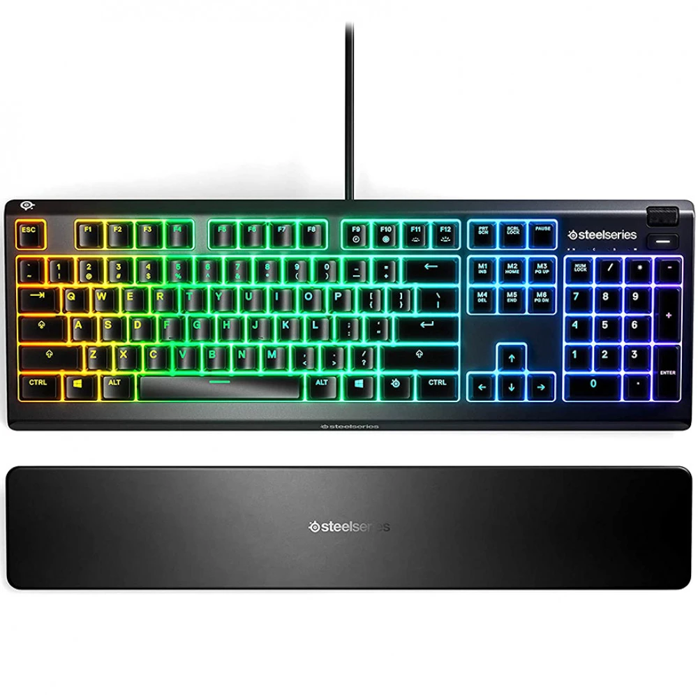 Клавиатура SteelSeries Apex 3 US 64795 Проводная, USB