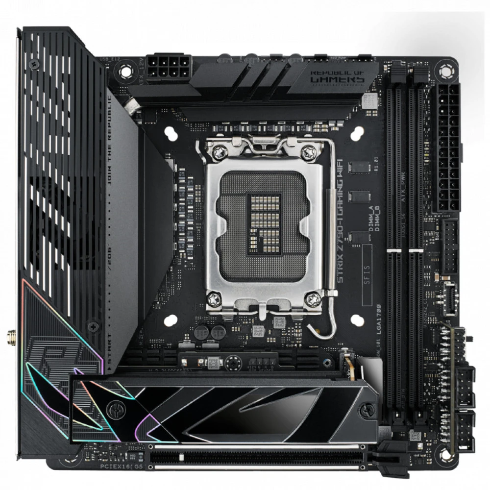 Материнская плата Asus ROG STRIX Z790-I GAMING WIFI 90MB1CM0-M0EAY0 Mini-ITX, LGA 1700