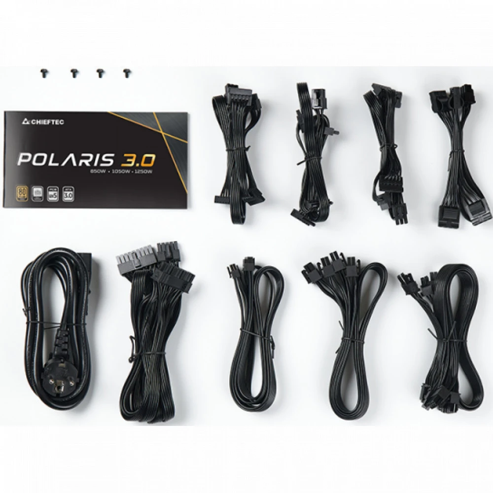 Блок питания Chieftec Polaris 3.0 PPS-1250FC-A3 1250 Вт, 80+ Gold