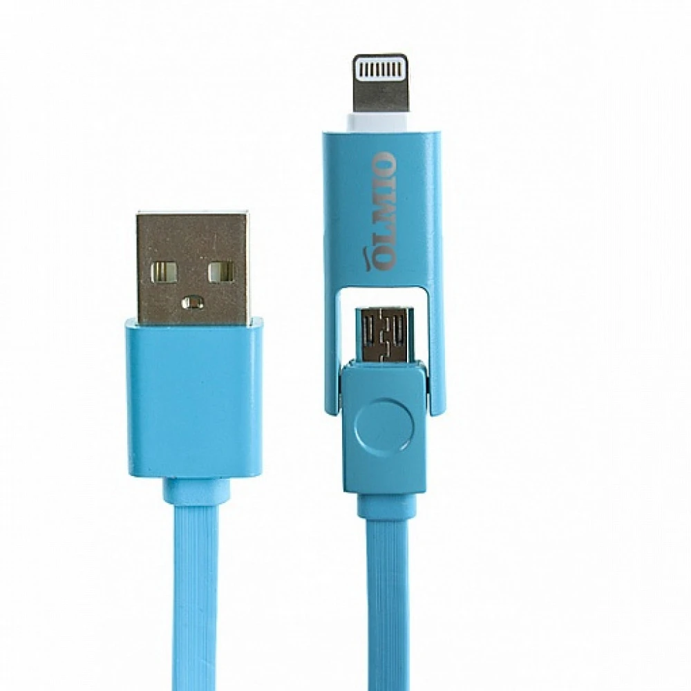 Кабель интерфейсный OLMIO 38865 Micro USB - Lightning (8pin)
