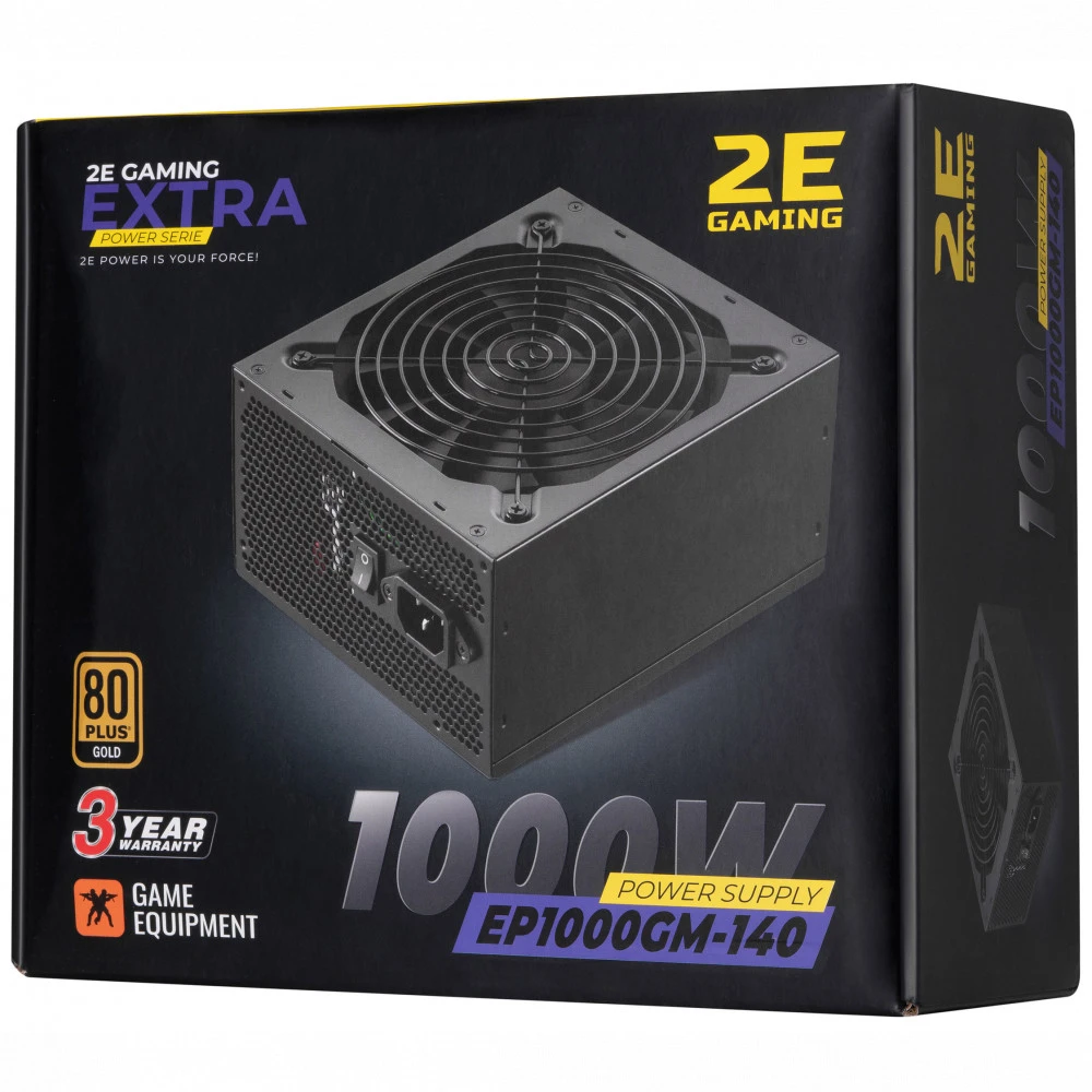 Блок питания 2E EXTRA POWER (1000W) 2E-EP1000GM-140 1000 Вт, 80+ Gold