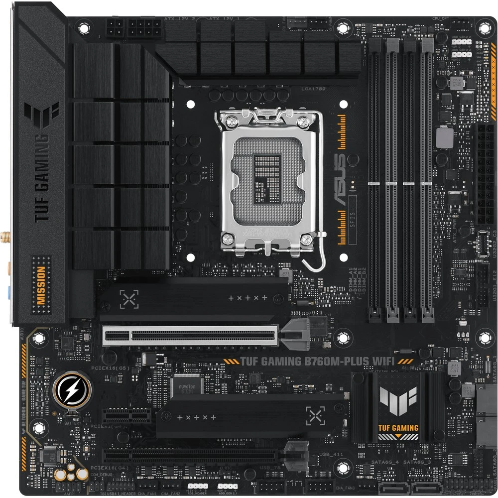 Материнская плата Asus TUF GAMING B760M-PLUS WIFI Micro-ATX, LGA 1700