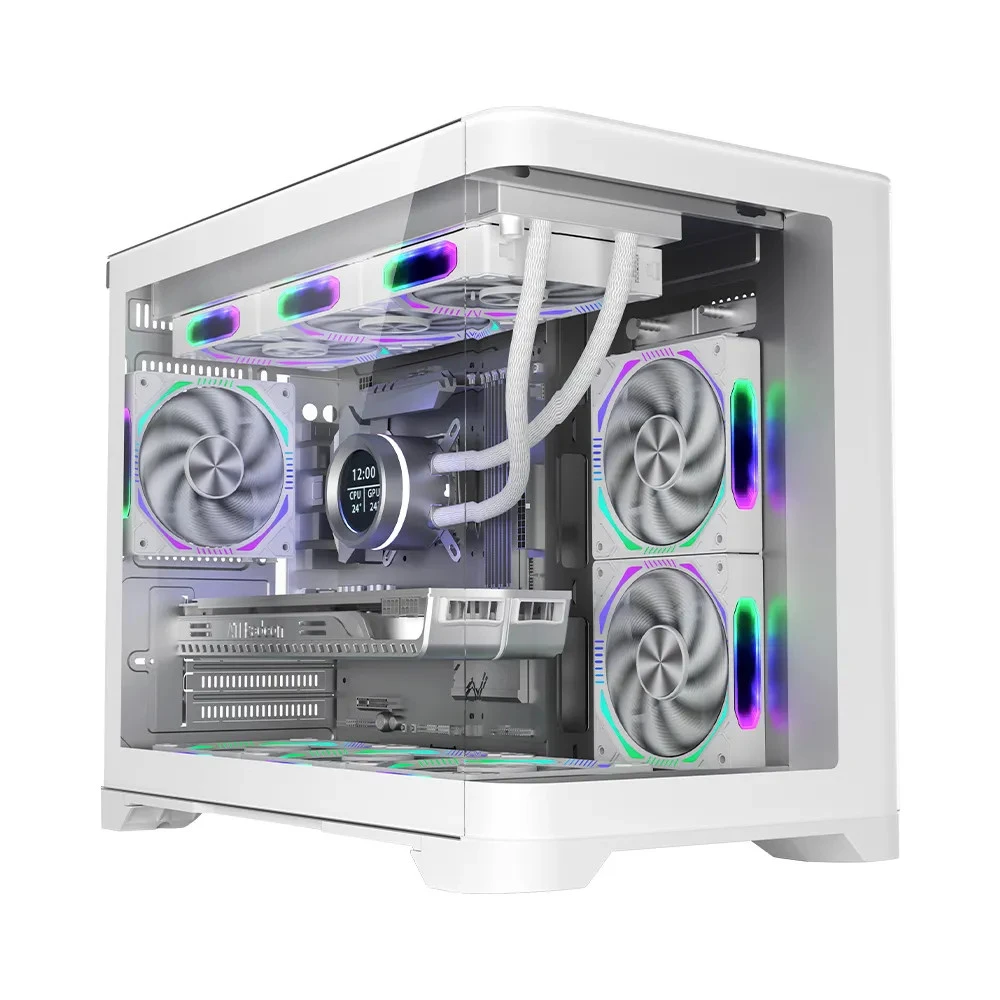 Корпус 1STPLAYER UV6 WH UV6-WH-2FC7R-W-1FC7-W Mini-Tower