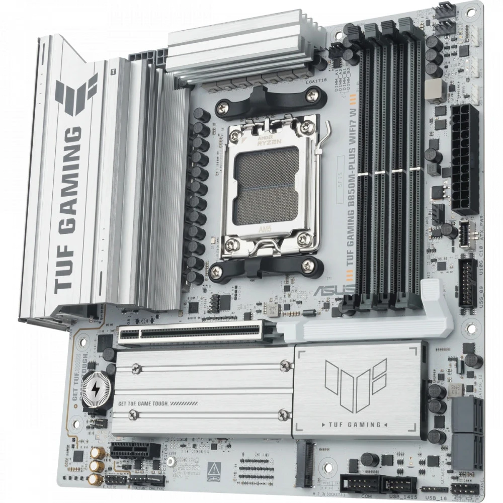 Материнская плата Asus TUF GAMING B850M-PLUS WIFI7 W 90MB1MD0-M0EAY0 Micro-ATX, AMD AM5