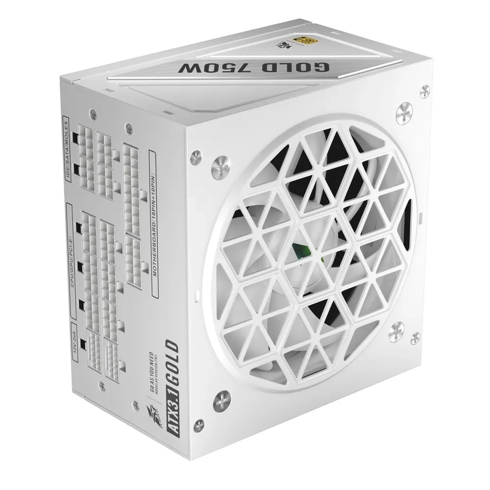 Блок питания 1STPLAYER NGDP 750W White Gold HA-750BA4 WHITE 750 Вт, 80+ Gold