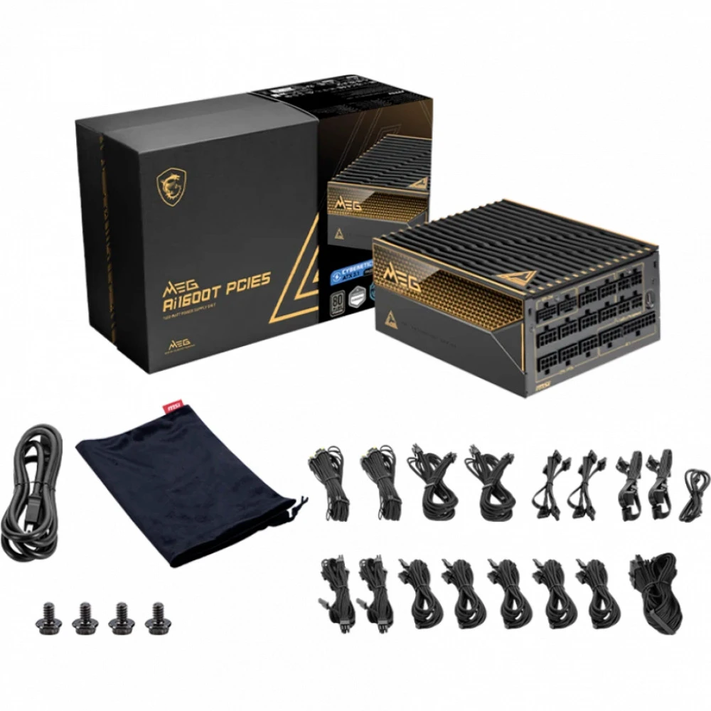 Блок питания MSI MEG Ai1600T PCIE5 1600 Вт, 80+ Titanum