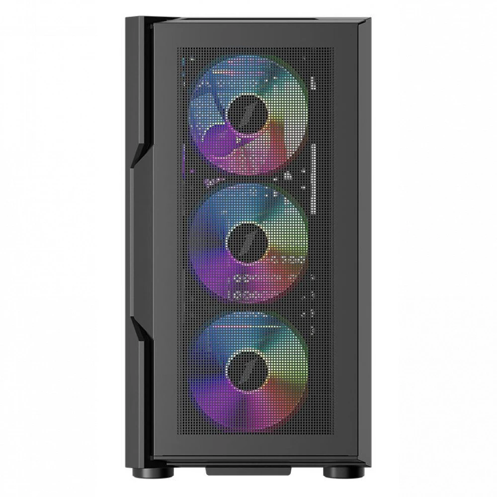 Корпус 1STPLAYER T7 P Black T7-P-BK-4F7 Mid-Tower