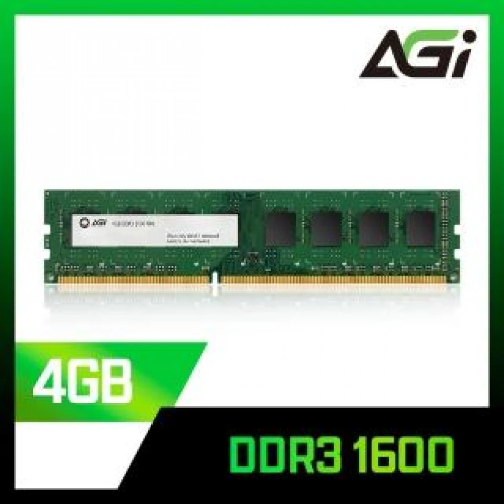 ОЗУ AGILE DDR4 4Gb 1600MHz AGi AGI160004UD128 DIMM, DDR4, 4 Гб, 1600 МГц