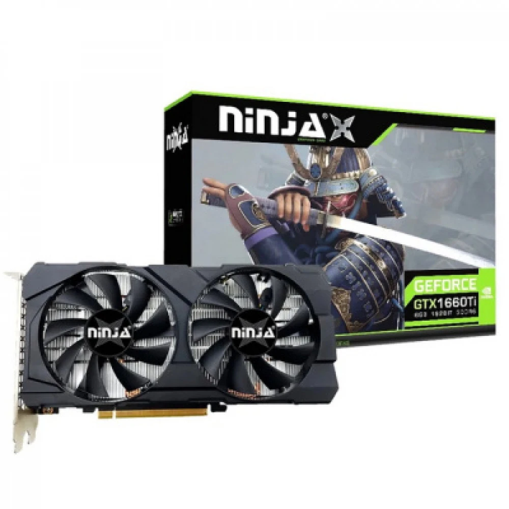 Видеокарта Ninja GTX1660Ti PCIE (1536SP) NF166TI66F 6 ГБ