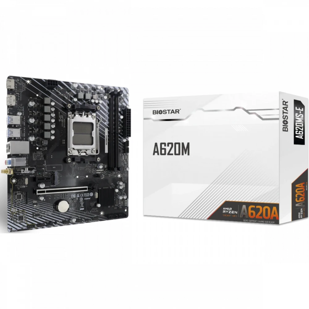 Материнская плата BIOSTAR A620MS-E Micro-ATX, AMD AM5