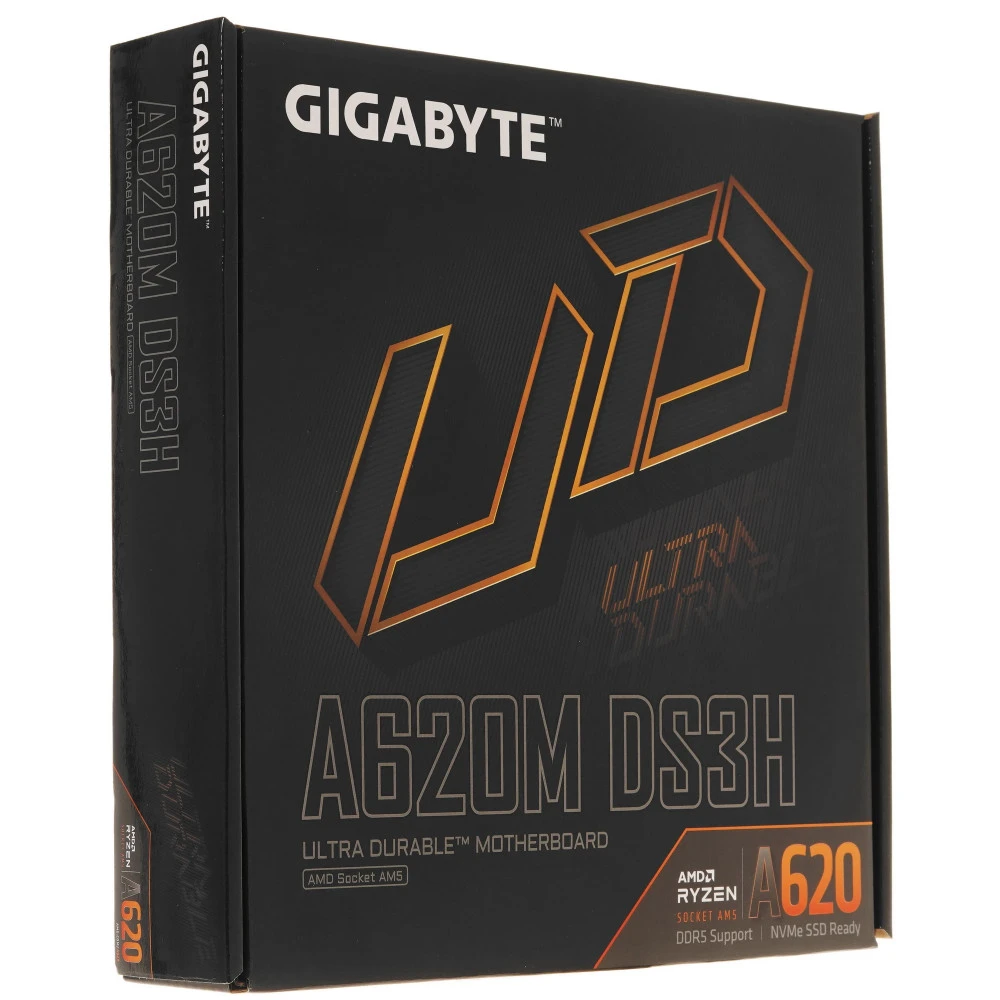 Материнская плата Gigabyte A620M DS3H 2.0 Micro-ATX, AMD AM5
