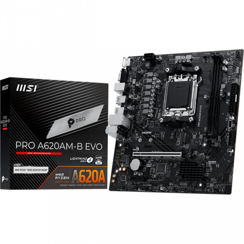 Материнская плата MSI PRO A620AM-B EVO Micro-ATX, AMD AM5