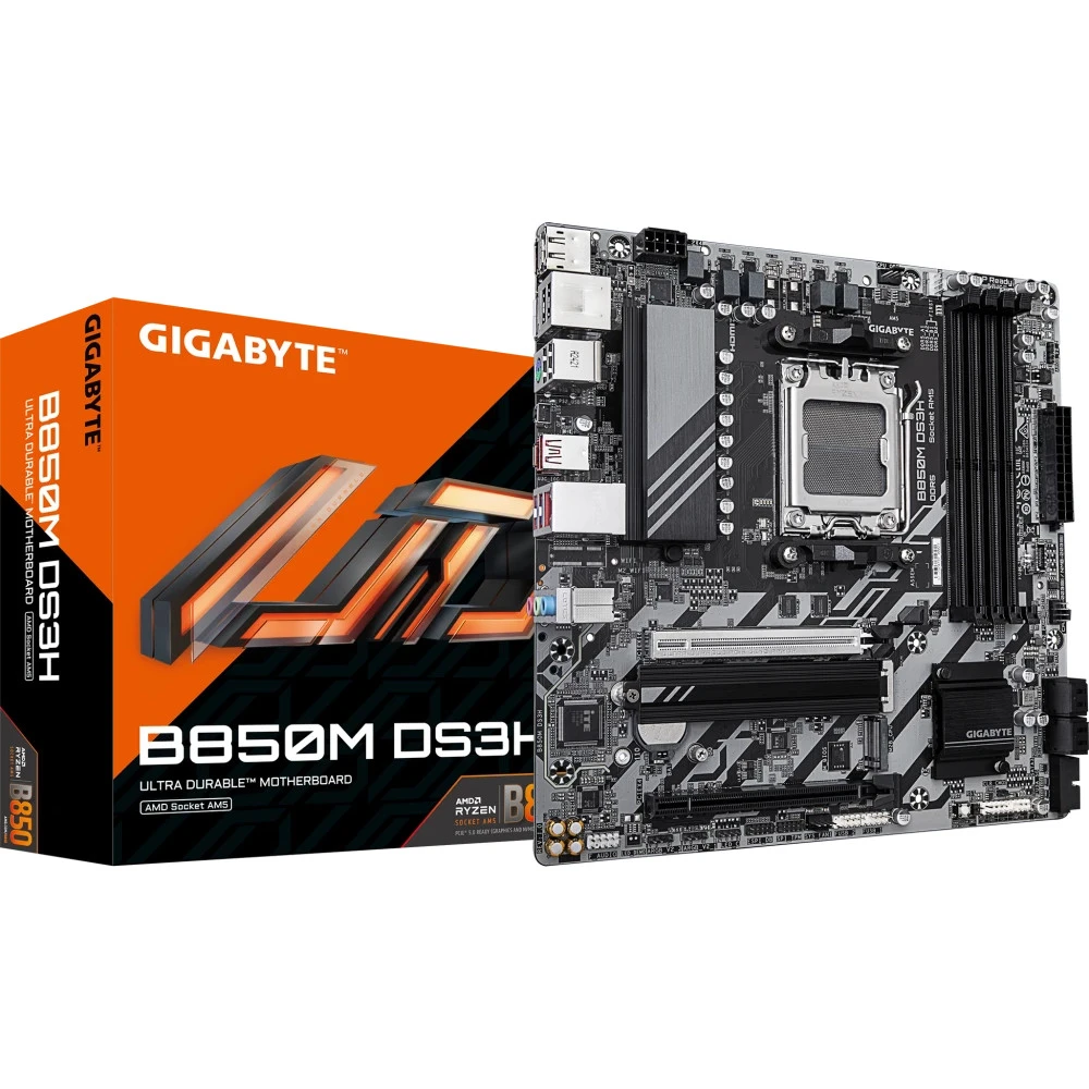 Материнская плата Gigabyte B850M DS3H 1.2 Micro-ATX, AMD AM5