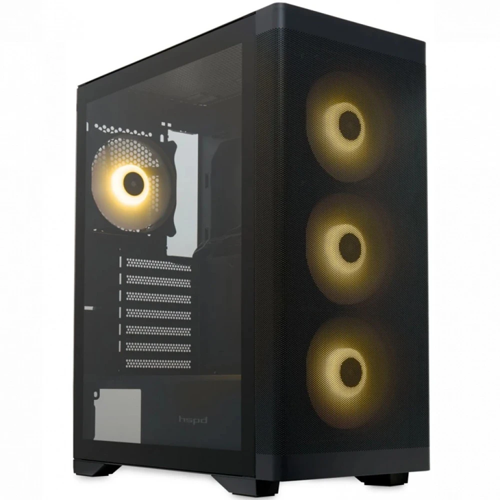Корпус HSPD M520-TGBK-ARGB Black Mid-Tower