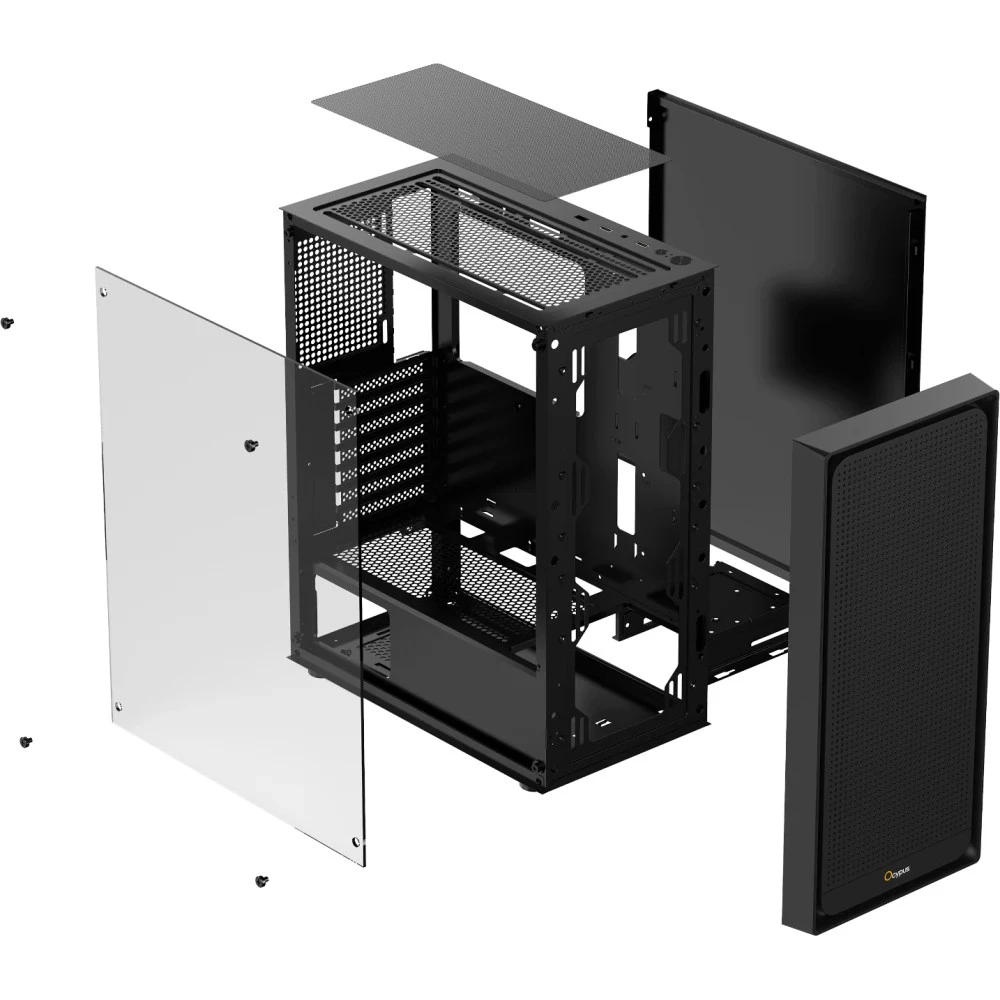 Корпус Ocypus Gamma C50 Black Gamma-C50-BKG000XX-GL Mini-Tower